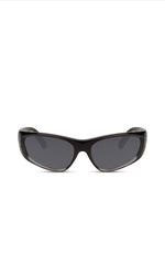 Load image into Gallery viewer, Black “biker” sunglasses
