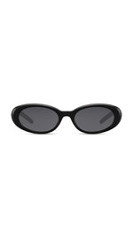 Load image into Gallery viewer, Black oval sunnies
