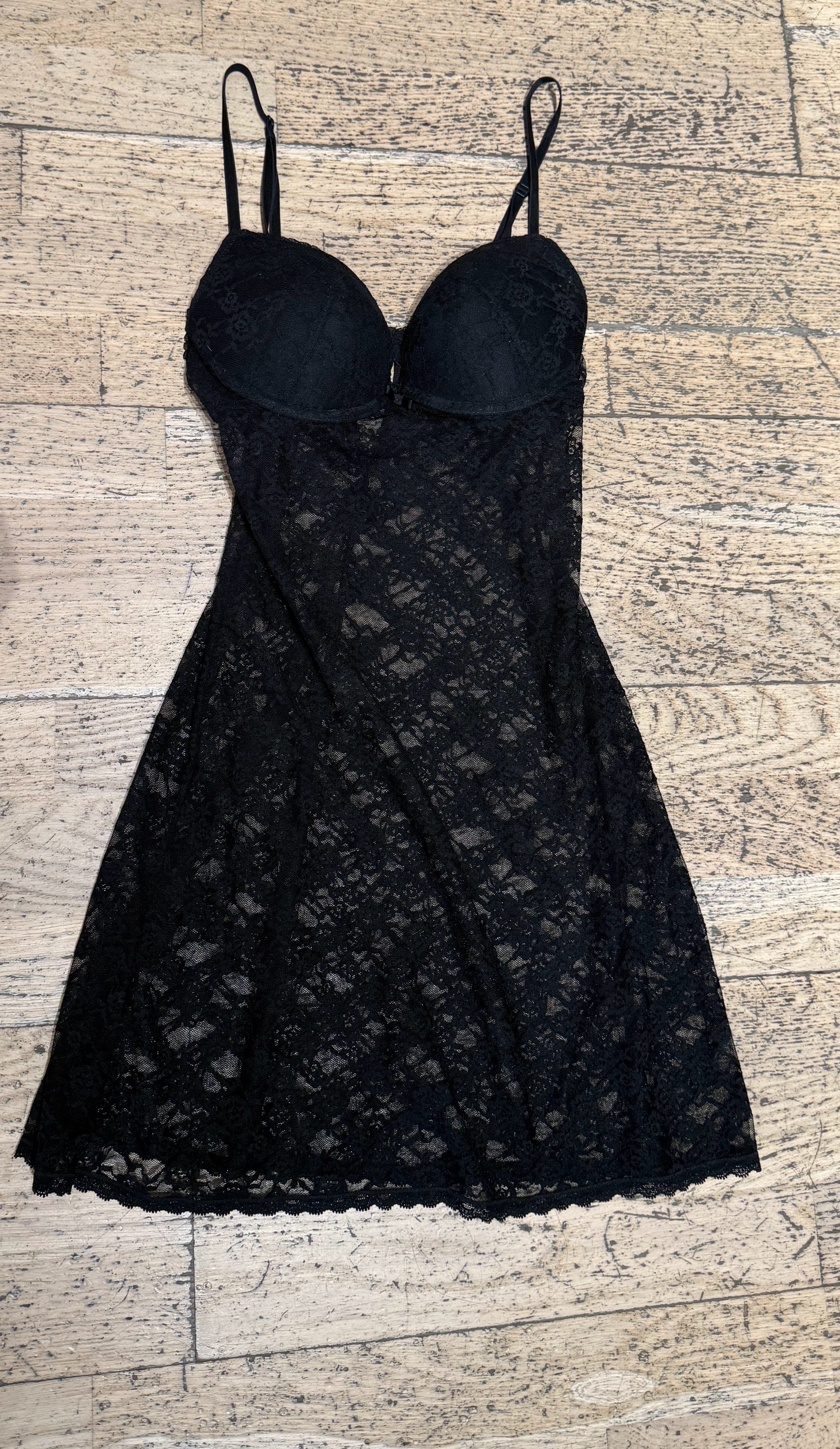 Vintage lace slip S