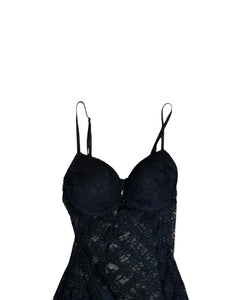 Vintage lace slip S