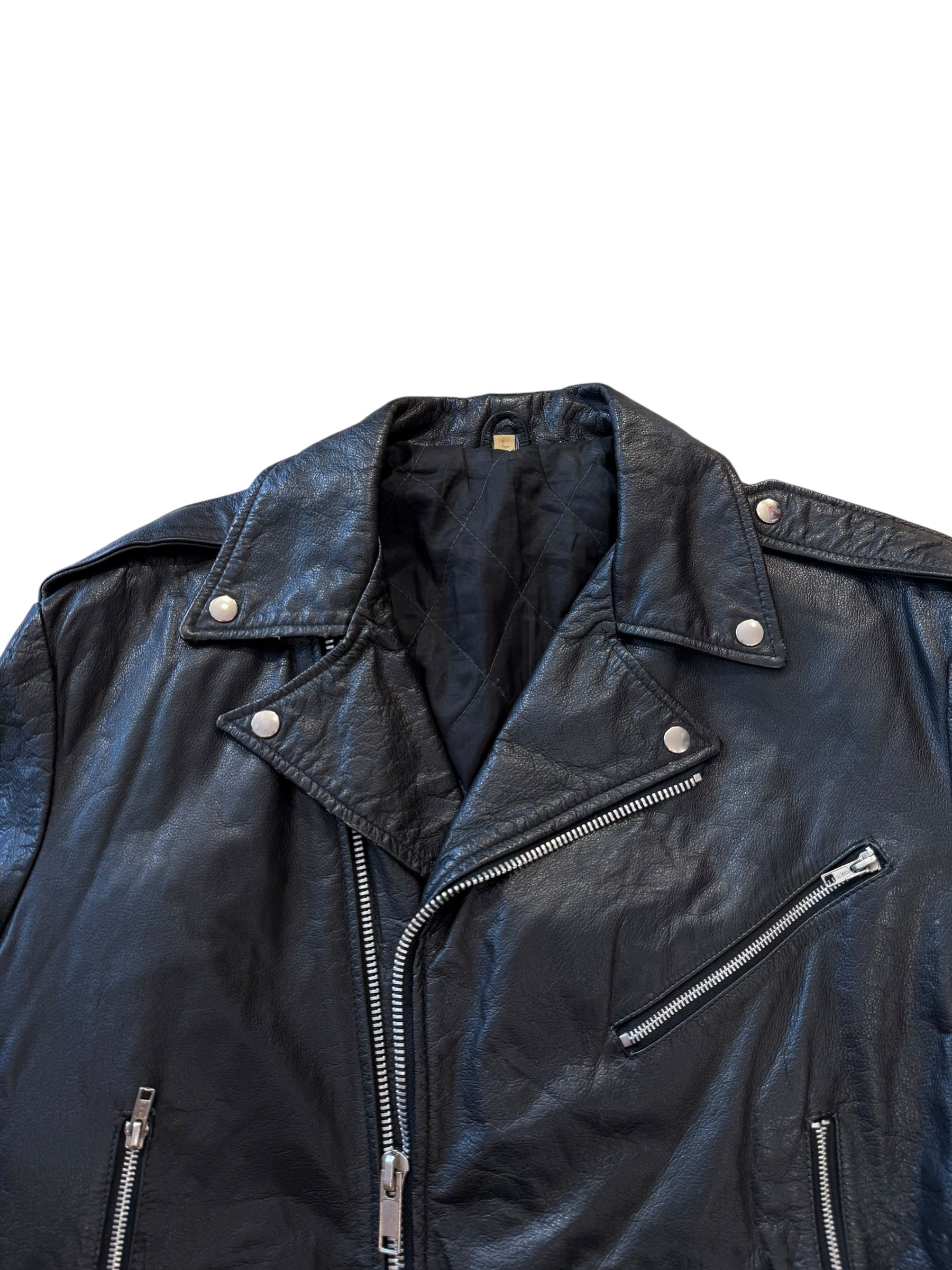 Vintage biker jacket L