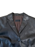Load image into Gallery viewer, Vintage leather blazer jacket L
