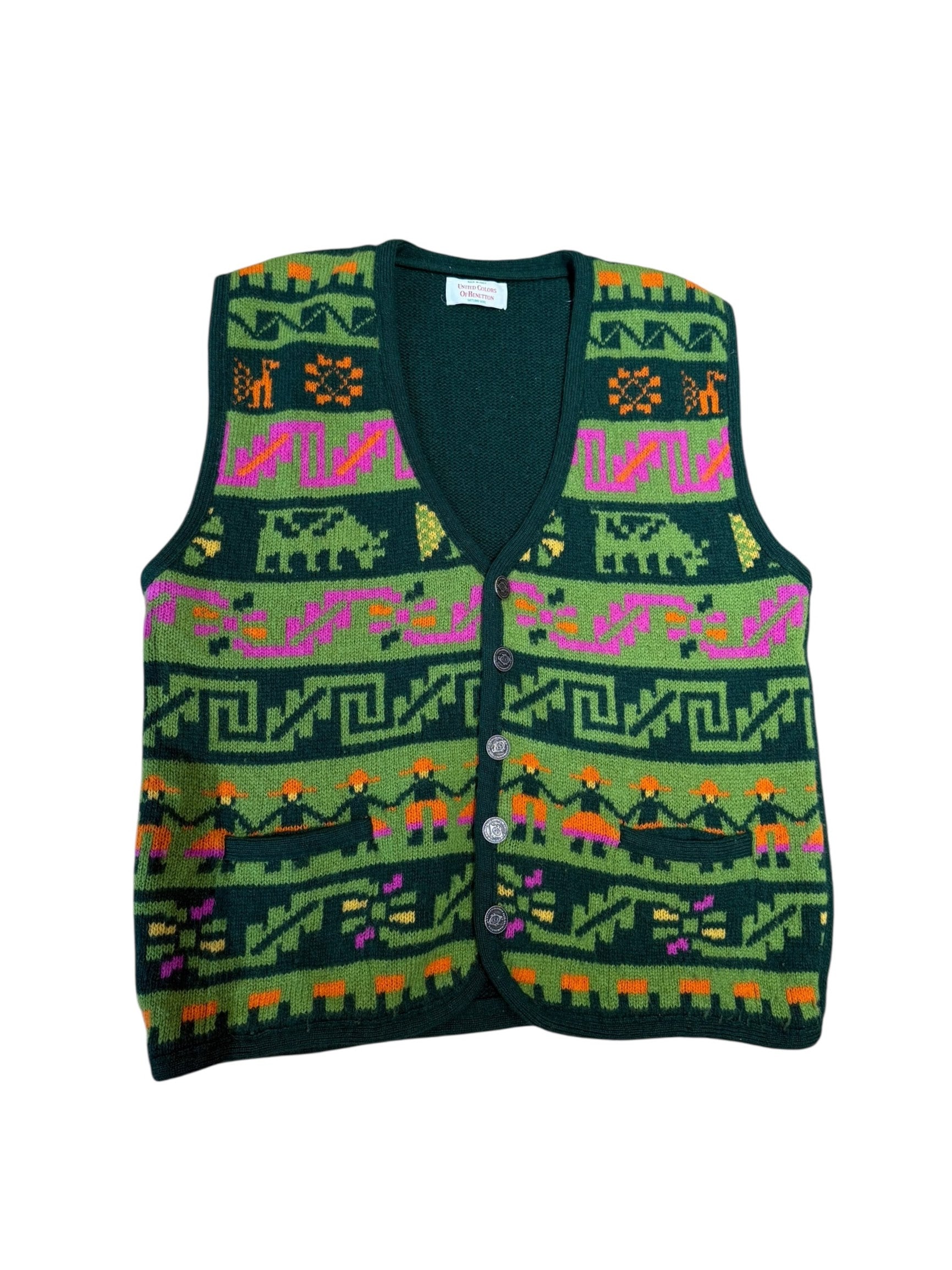 Vintage vest Benetton  L