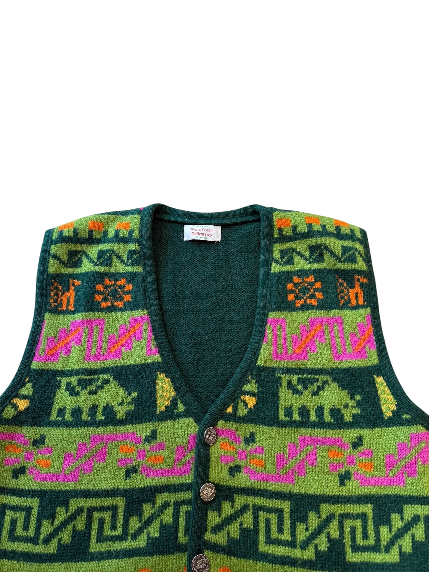 Vintage vest Benetton  L