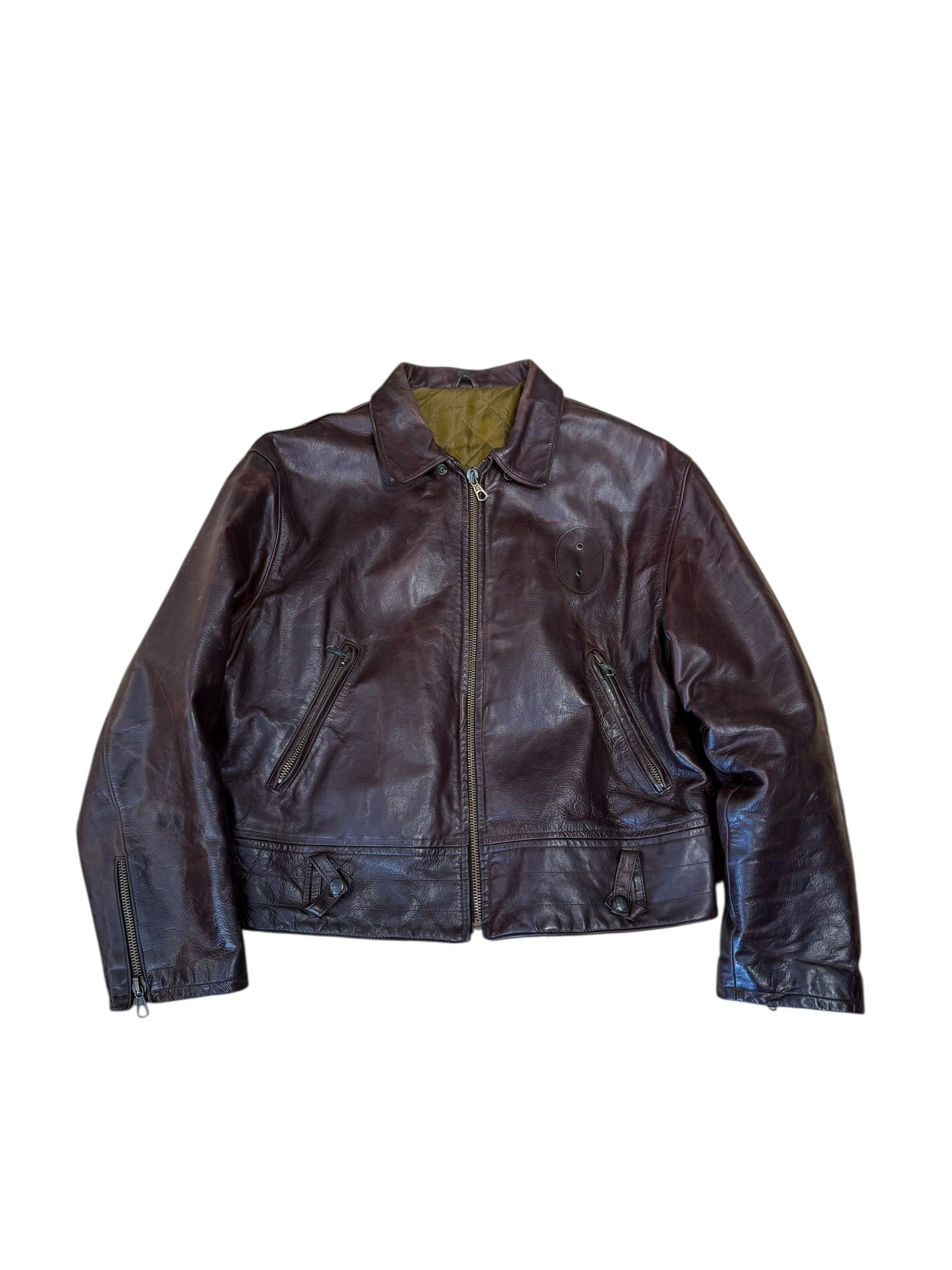 Vintage leather jacket L