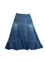 Load image into Gallery viewer, Vintage denim maxi skirt M
