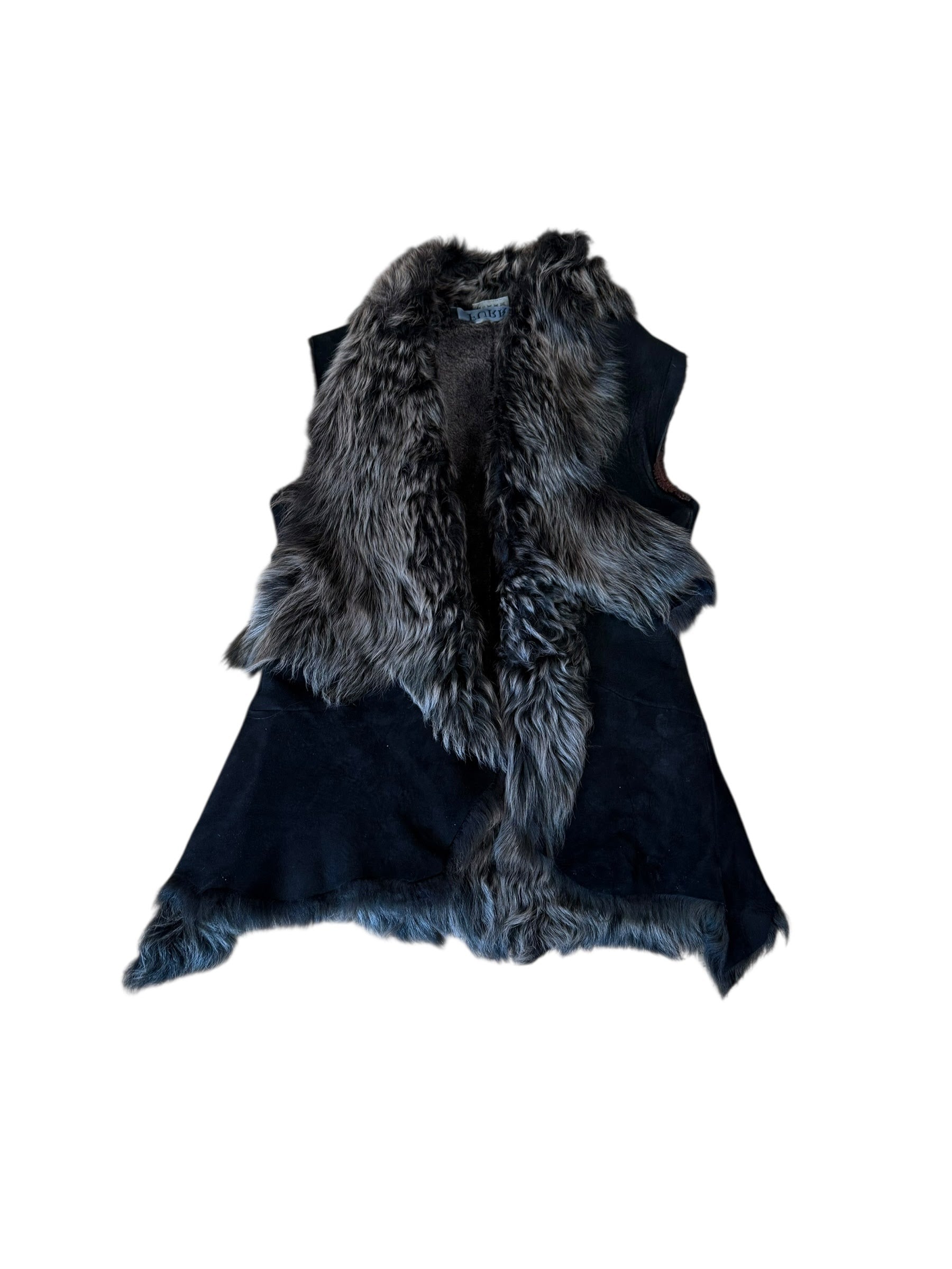 Vintage sheepskin vest S_L
