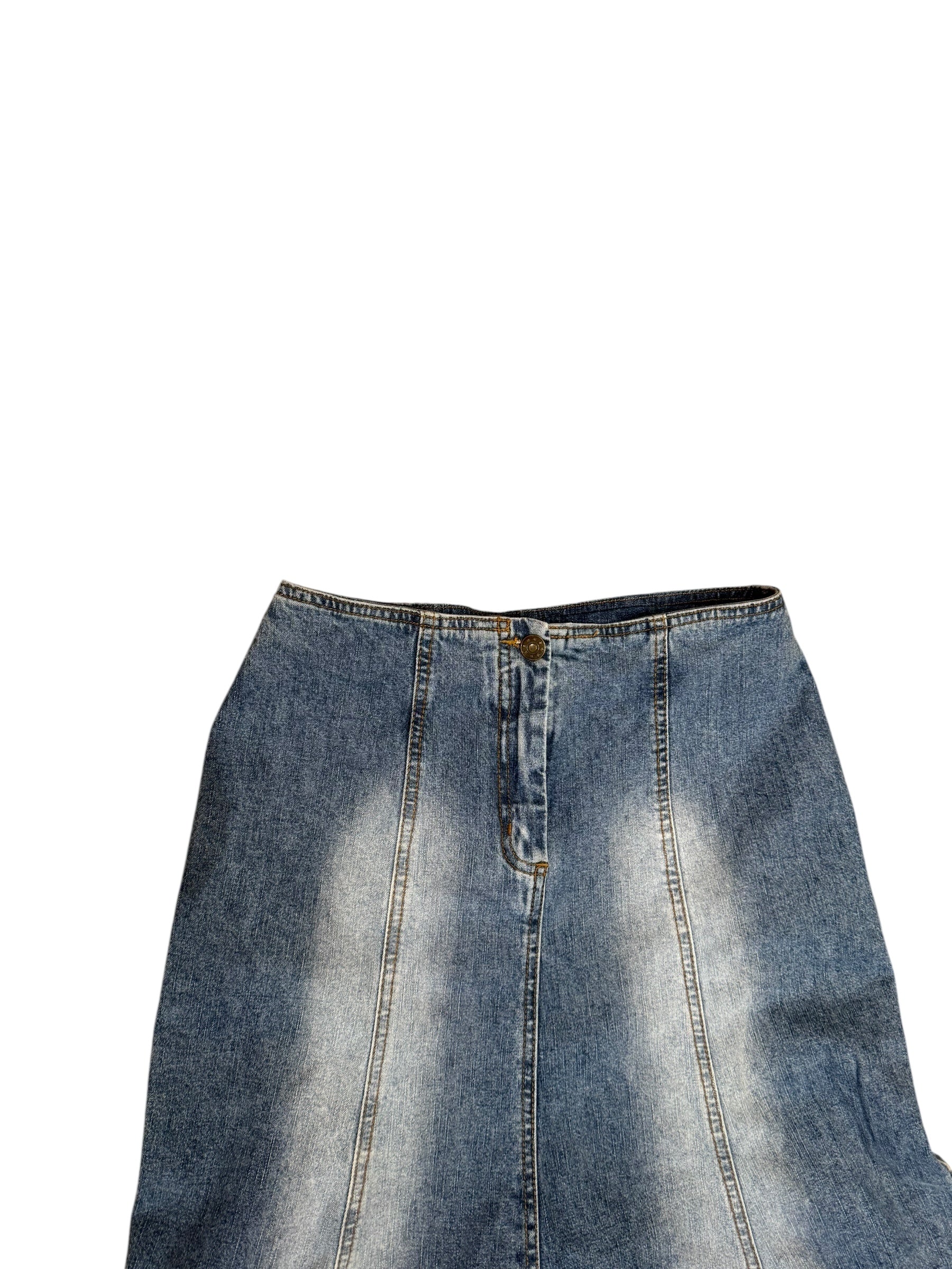 Vintage maxi denim skirt S